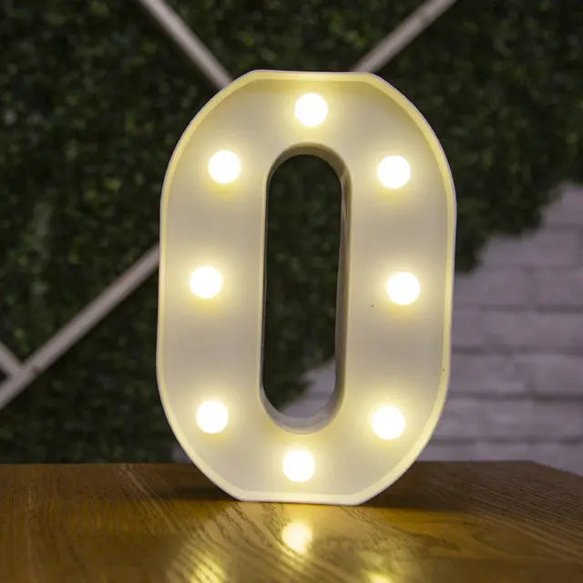 Alphabet & Number LED Light Decoration Nice Store