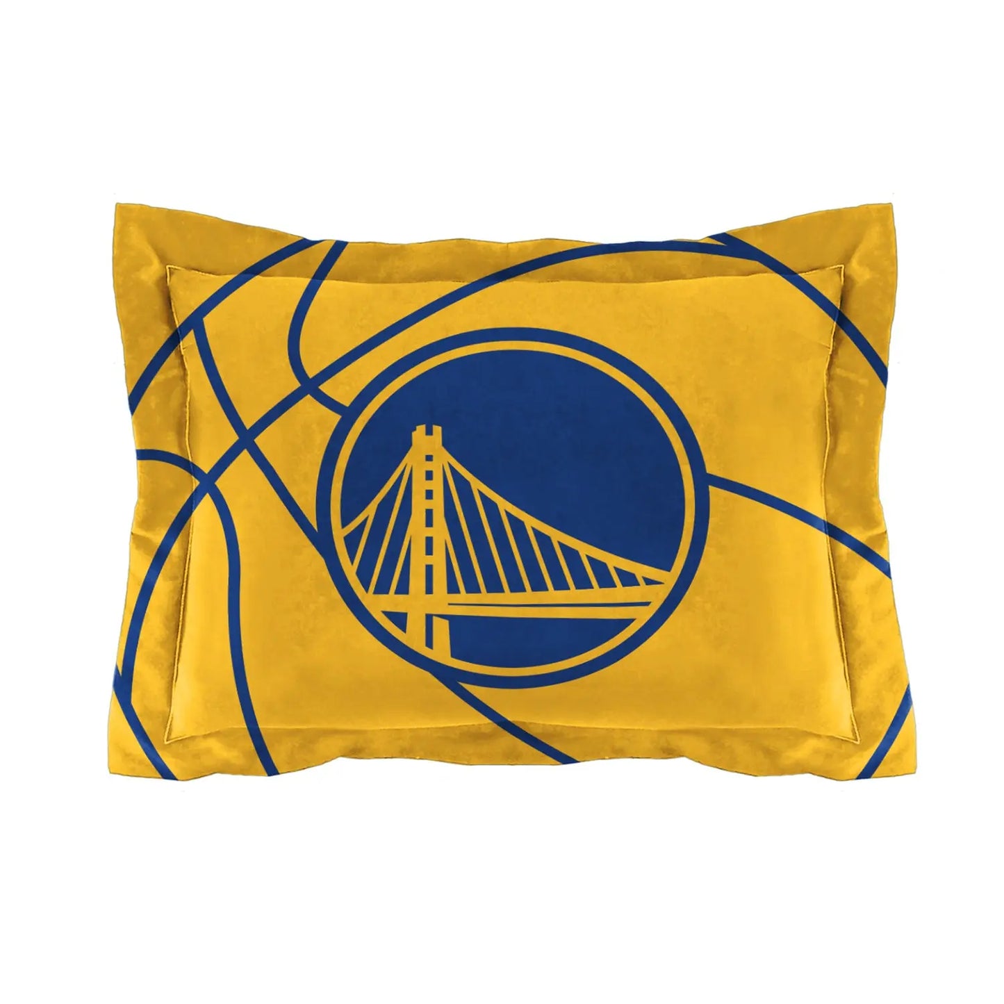 Warriors OFFICIAL NBA "Reverse Slam" Twin Comforter & Sham Set; 64" x 86" Doba