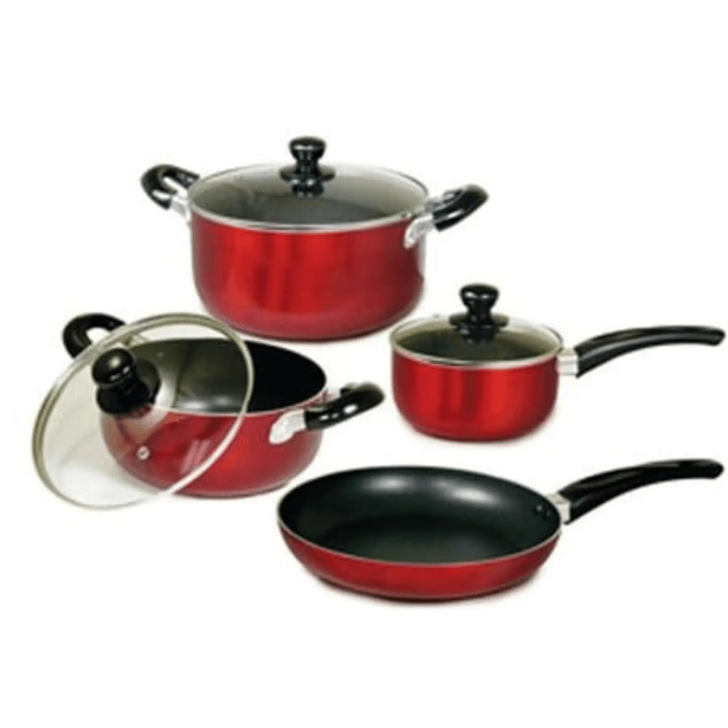 Better Chef 7-Piece Aluminum Non-Stick Cookware Set with Bakelite Handles Doba