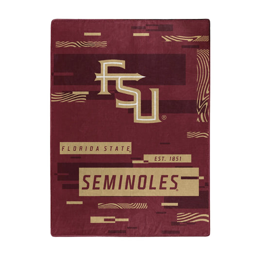 FLORIDA STATE OFFICIAL NCAA "Digitize" Raschel Throw Blanket; 60" x 80" The Northwest Company