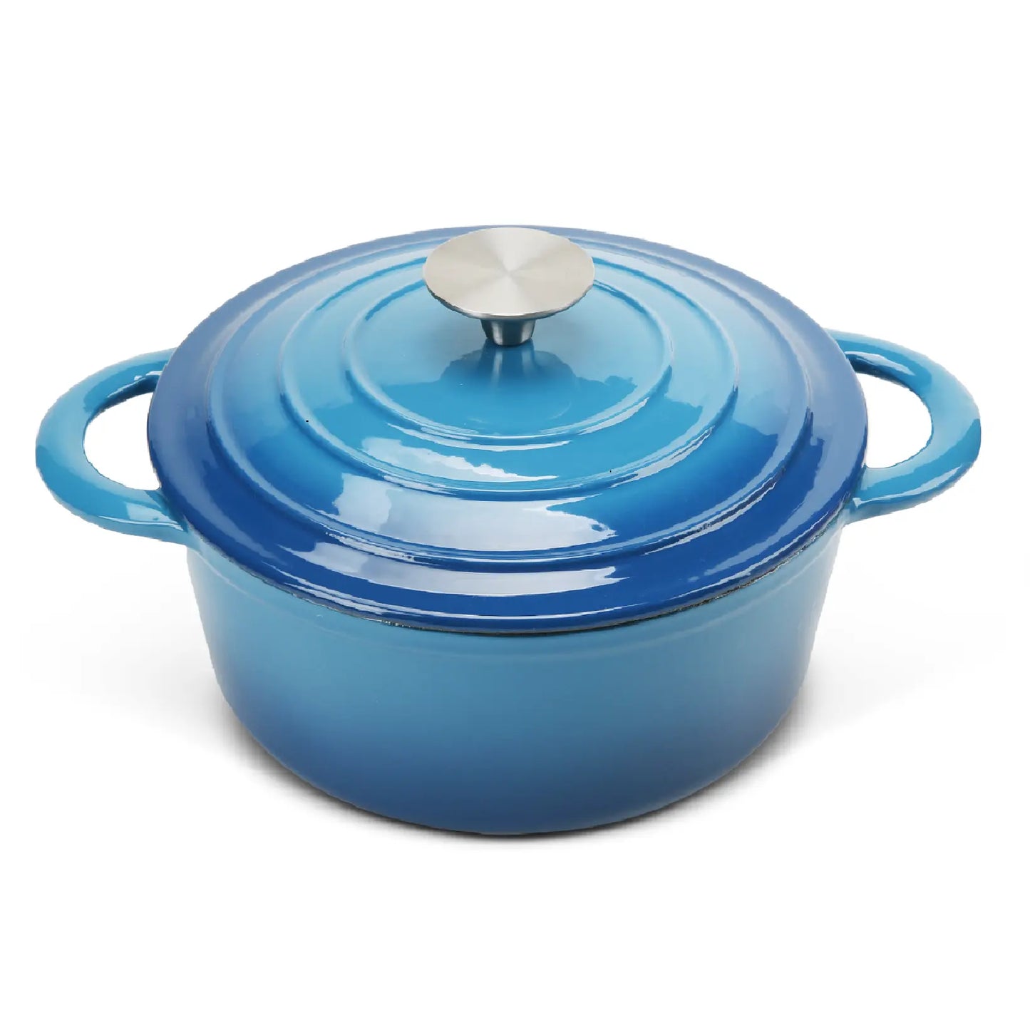 COOKWIN Enameled Cast Iron Dutch Oven with Self Basting 5QT COOKWIN