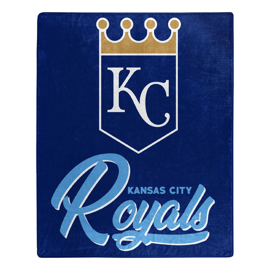 Royals OFFICIAL MLB "Signature" Raschel Throw Blanket; 50" x 60" Doba