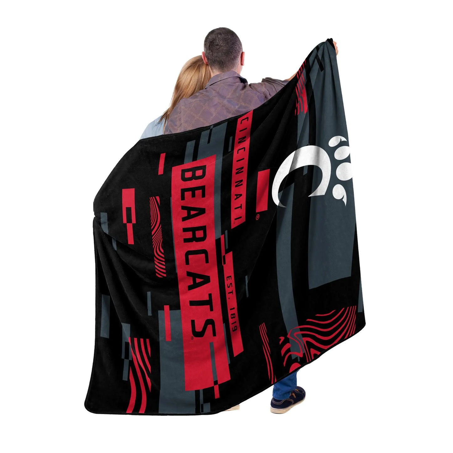 CINCINNATI OFFICIAL NCAA "Digitize" Raschel Throw Blanket; 60" x 80" The Northwest Company