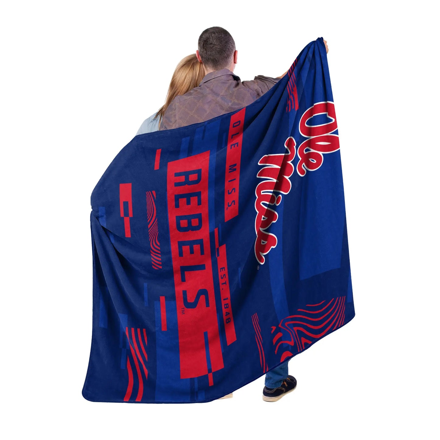 MISSISSIPPI OFFICIAL NCAA "Digitize" Raschel Throw Blanket; 60" x 80" The Northwest Company