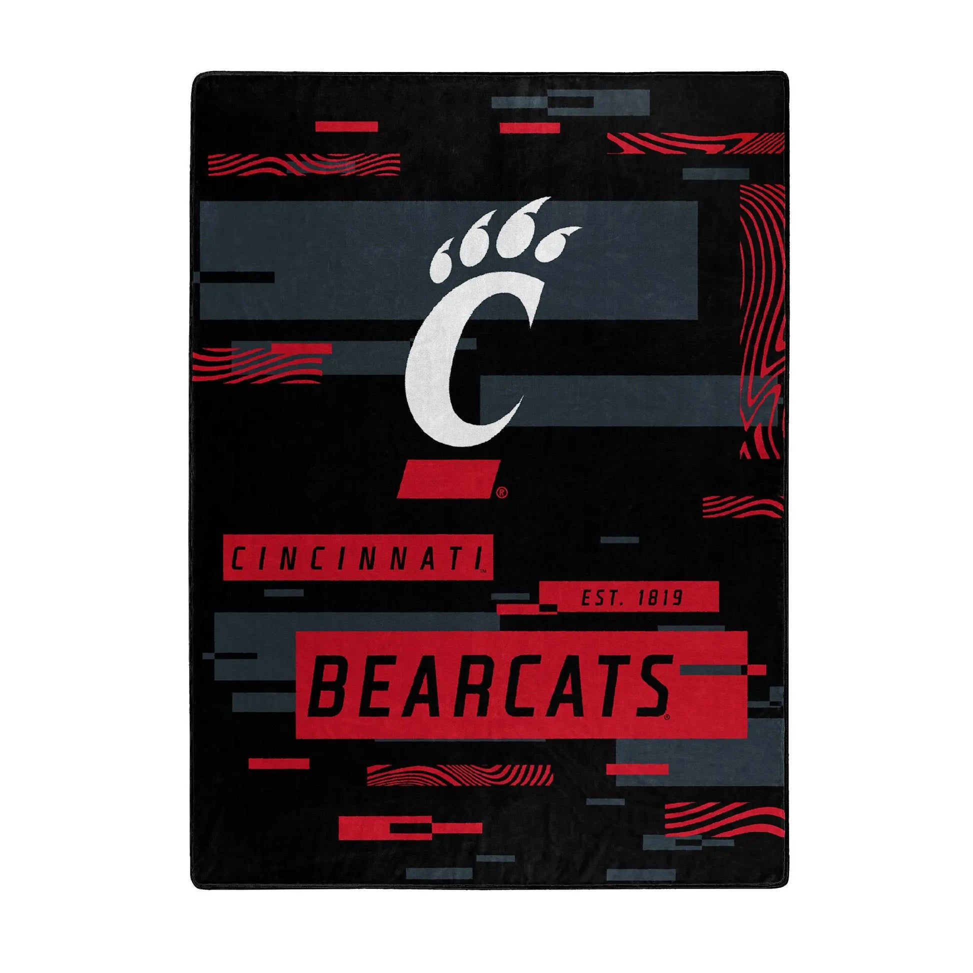 CINCINNATI OFFICIAL NCAA "Digitize" Raschel Throw Blanket; 60" x 80" The Northwest Company