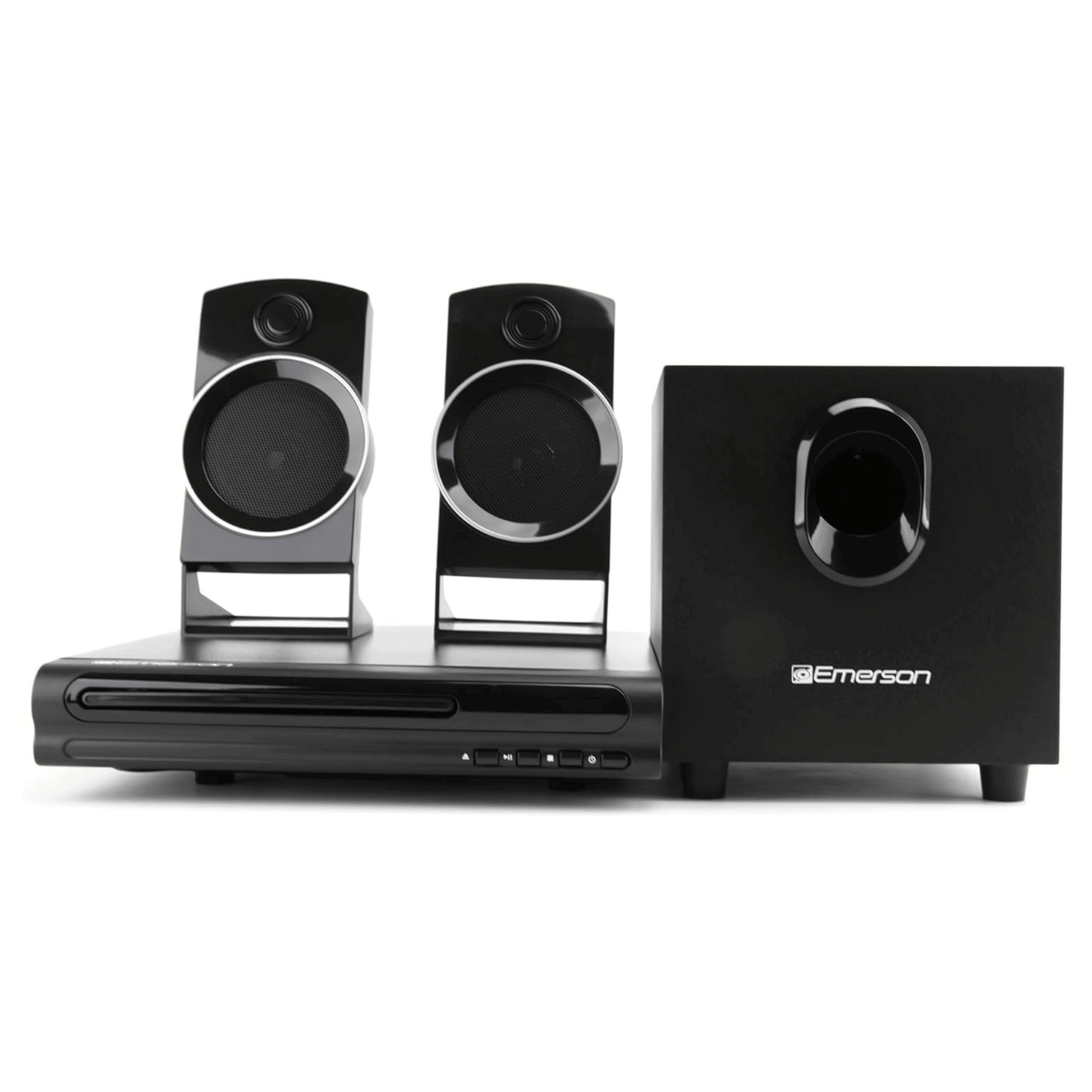 Emerson Speaker Surround Sound System & 2.1 Channel Home Theater DVD Player Doba