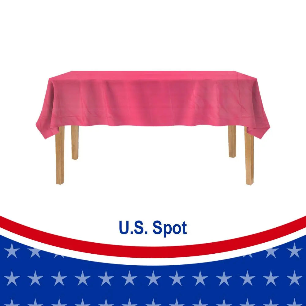 12 Pack Tablecloth Plastic - Rectangle Doba