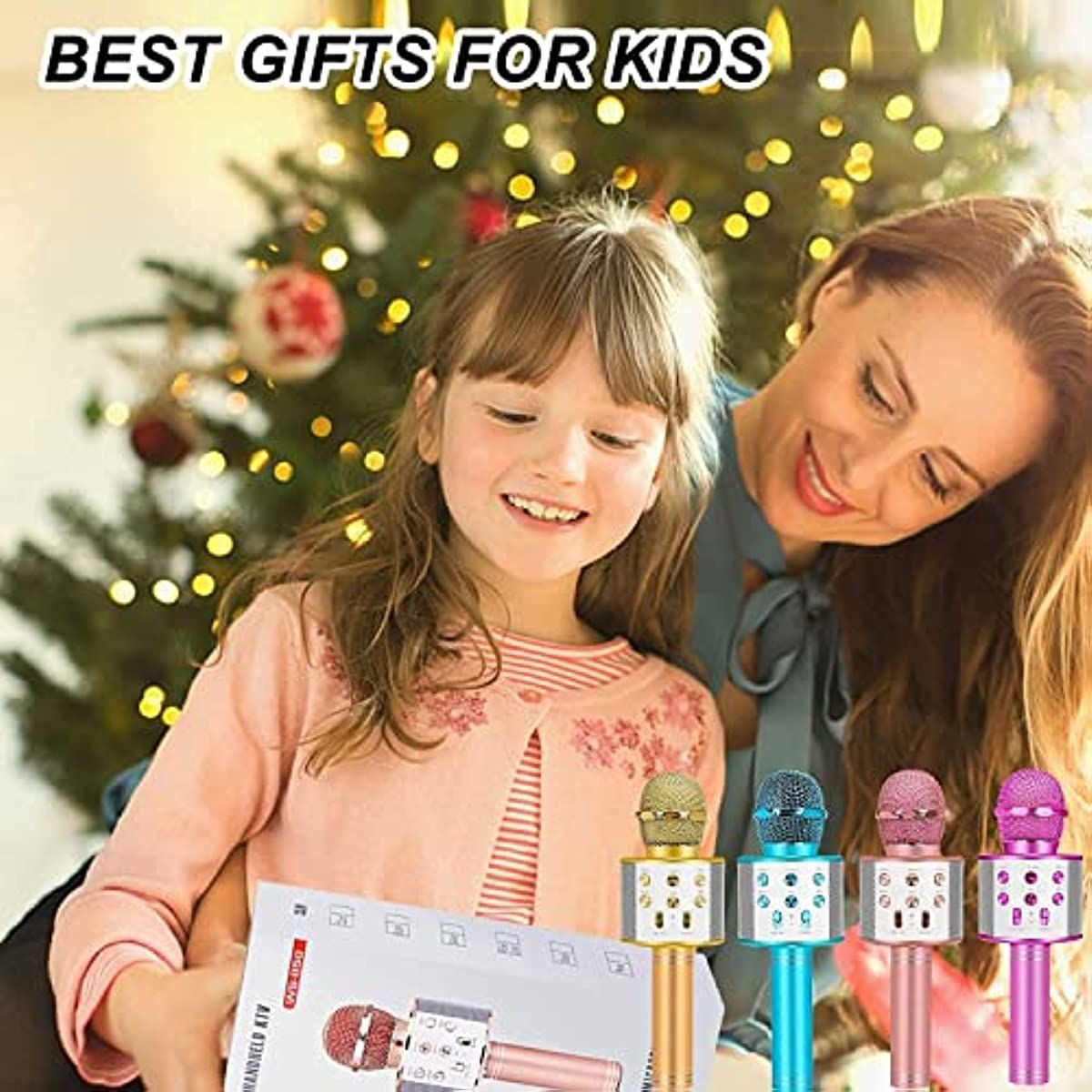 Kids Toys for 3-14 Year Old Girls and Boys Gifts; Karaoke Microphone Machine for Kids Toddler Toys Age 4-12; Christmas Birthday Valentine Gifts for 5 6 7 8 9 10 Year Old Teens kids - Gee-Commerce, LLC