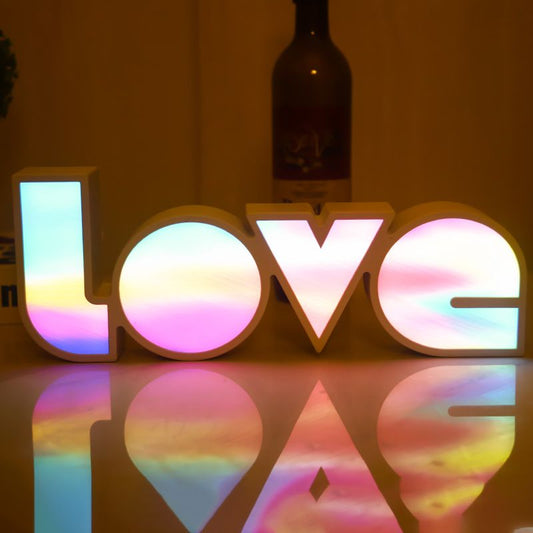 LOVE Letter Led Light For Propose Proposal And Engagement Wedding Party Stage Background Valentine's Day Decor Home Outdoor Lamp - Gee-Commerce, LLC