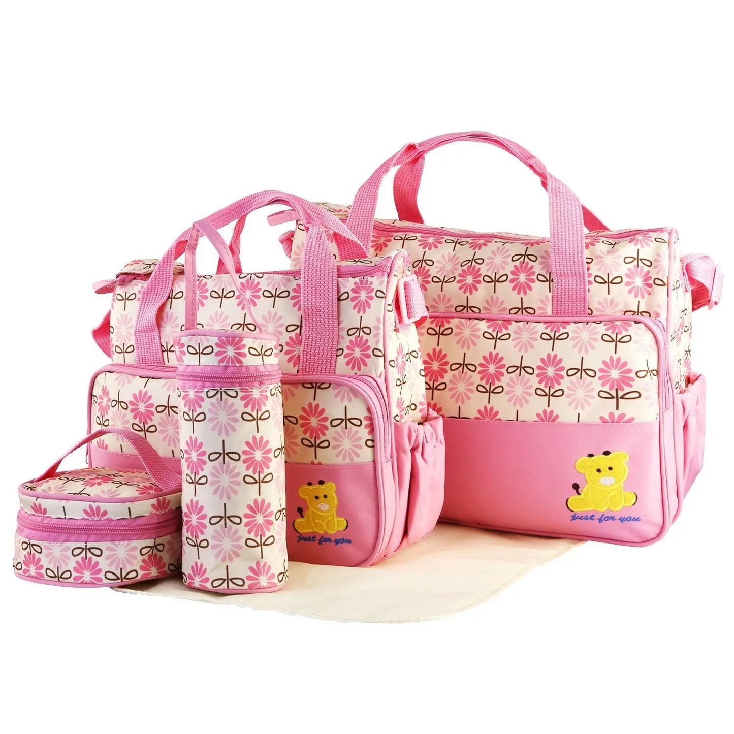 5PCS Baby Nappy Diaper Bags Set Doba