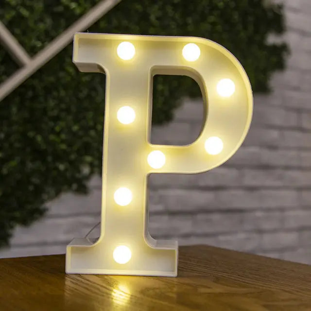 Alphabet & Number LED Light Decoration Nice Store