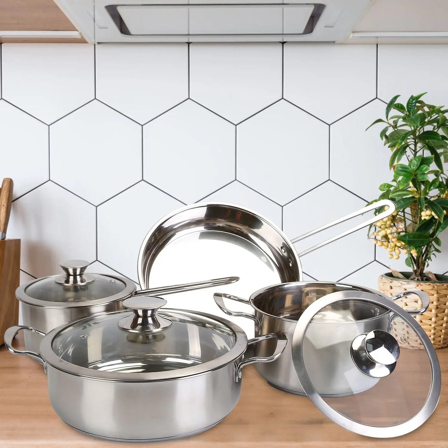 Stainless Steel Cookware Set Doba