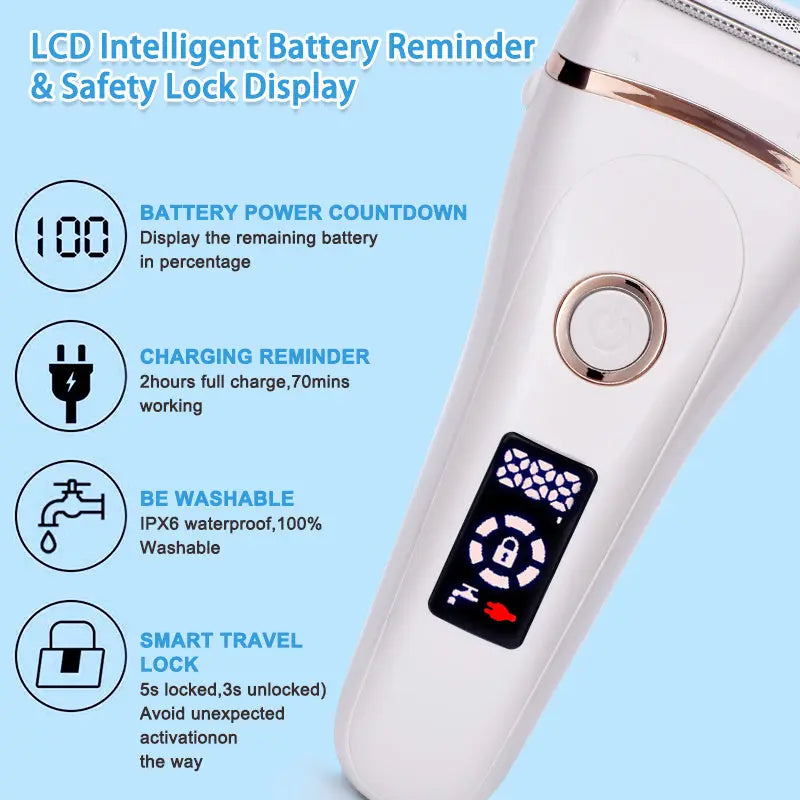 Electric Razor Painless Lady Shaver for Women Doba