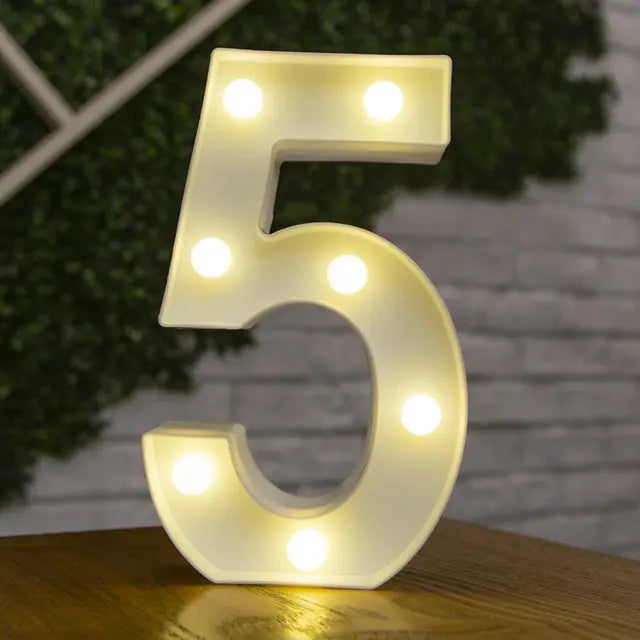 Alphabet & Number LED Light Decoration Nice Store