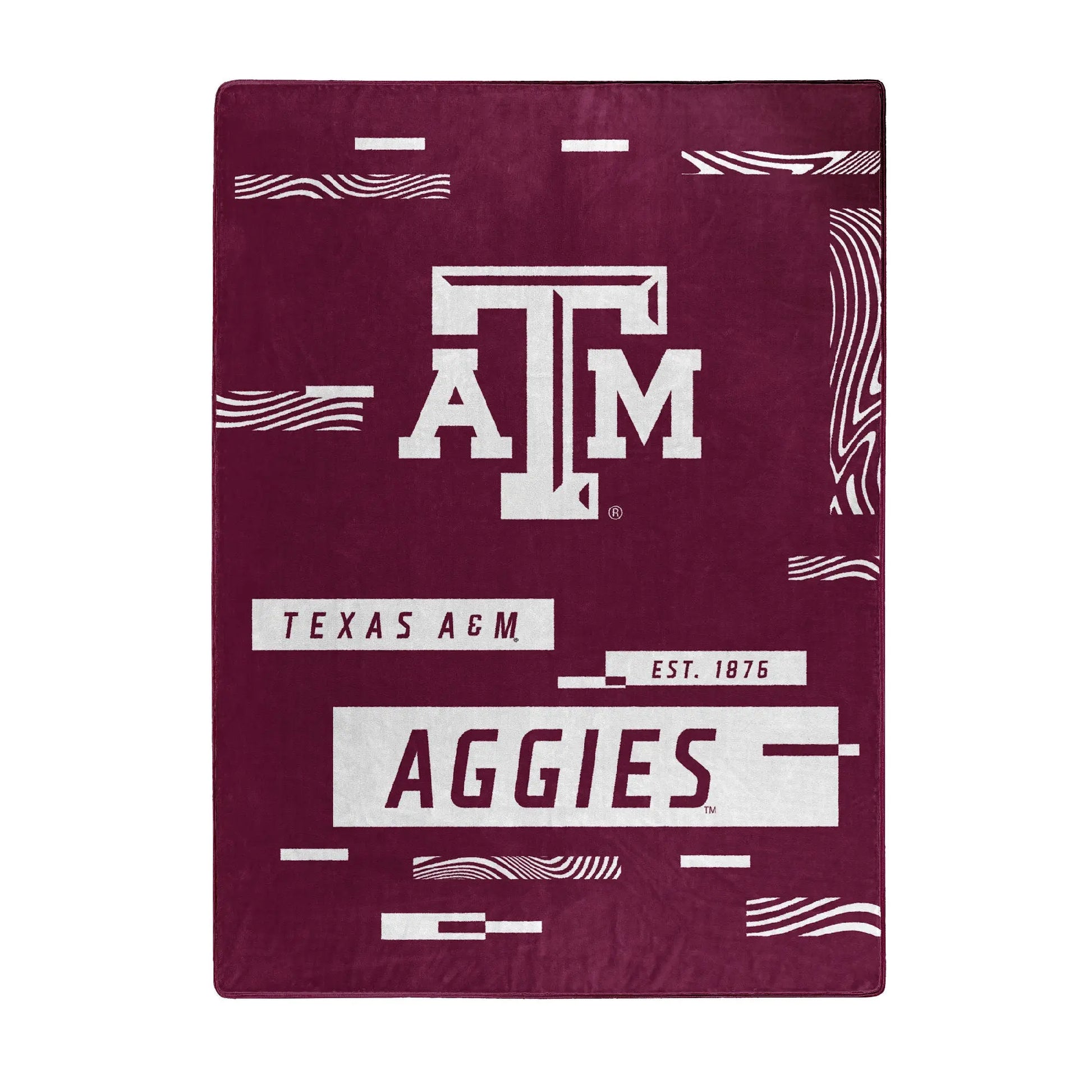 TEXAS A&M OFFICIAL NCAA "Digitize" Raschel Throw Blanket; 60" x 80" The Northwest Company