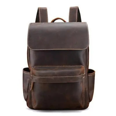 The Helka Backpack | Genuine Vintage Leather Backpack Doba