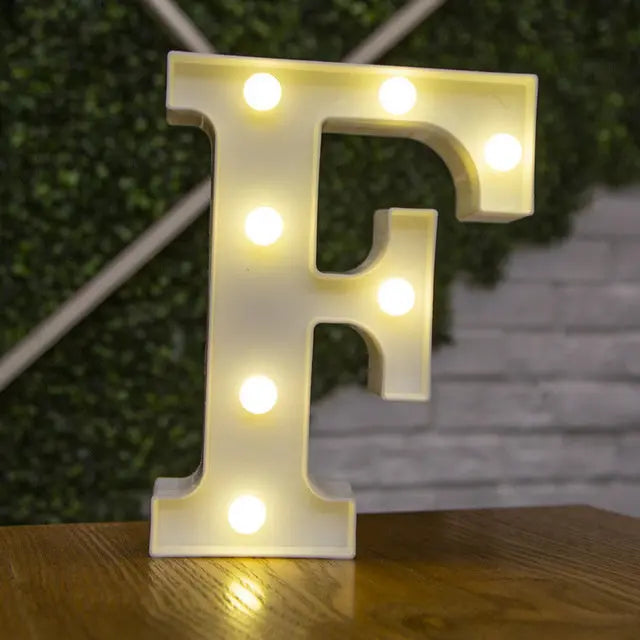 Alphabet & Number LED Light Decoration Nice Store