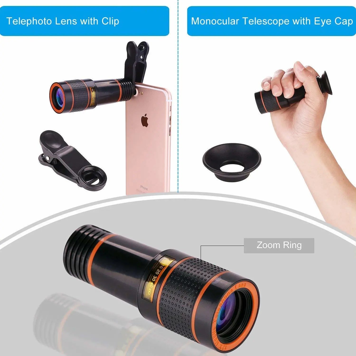 8x Mobile Phone Telescope HD Camera Lens Popmarket