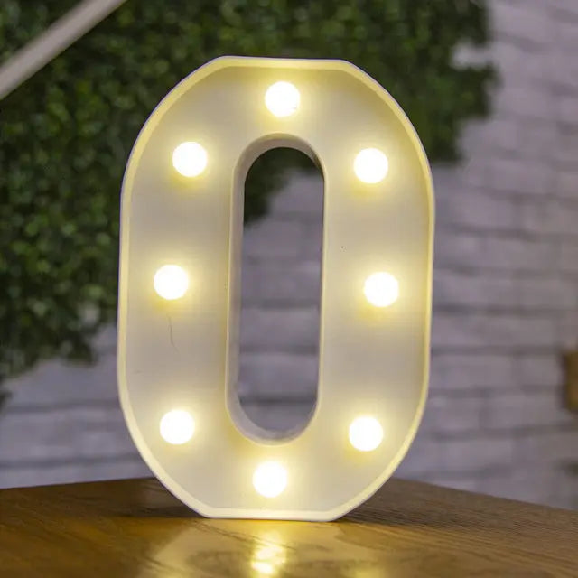 Alphabet & Number LED Light Decoration Nice Store