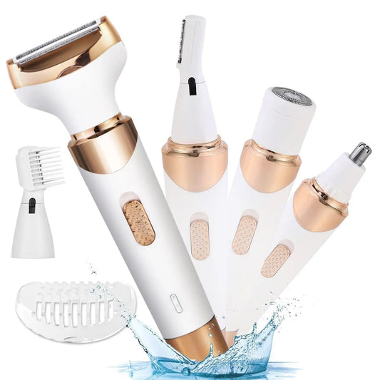 4 In 1 Women Electric Hair Shaver - USB Rechargeable - Gee-Commerce, LLC