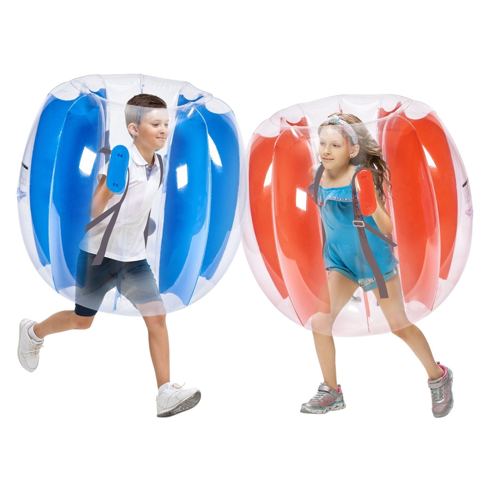 VEVOR Inflatable Bumper Balls 2-Pack, 3FT/0.9M Body Sumo Zorb Balls for Kids & Teens, Durable PVC Human Hamster Bubble Balls for Outdoor Team Gaming Play, Bumper Bopper Toys for Playground, Yard, Par Doba