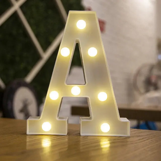 Alphabet & Number LED Light Decoration Nice Store