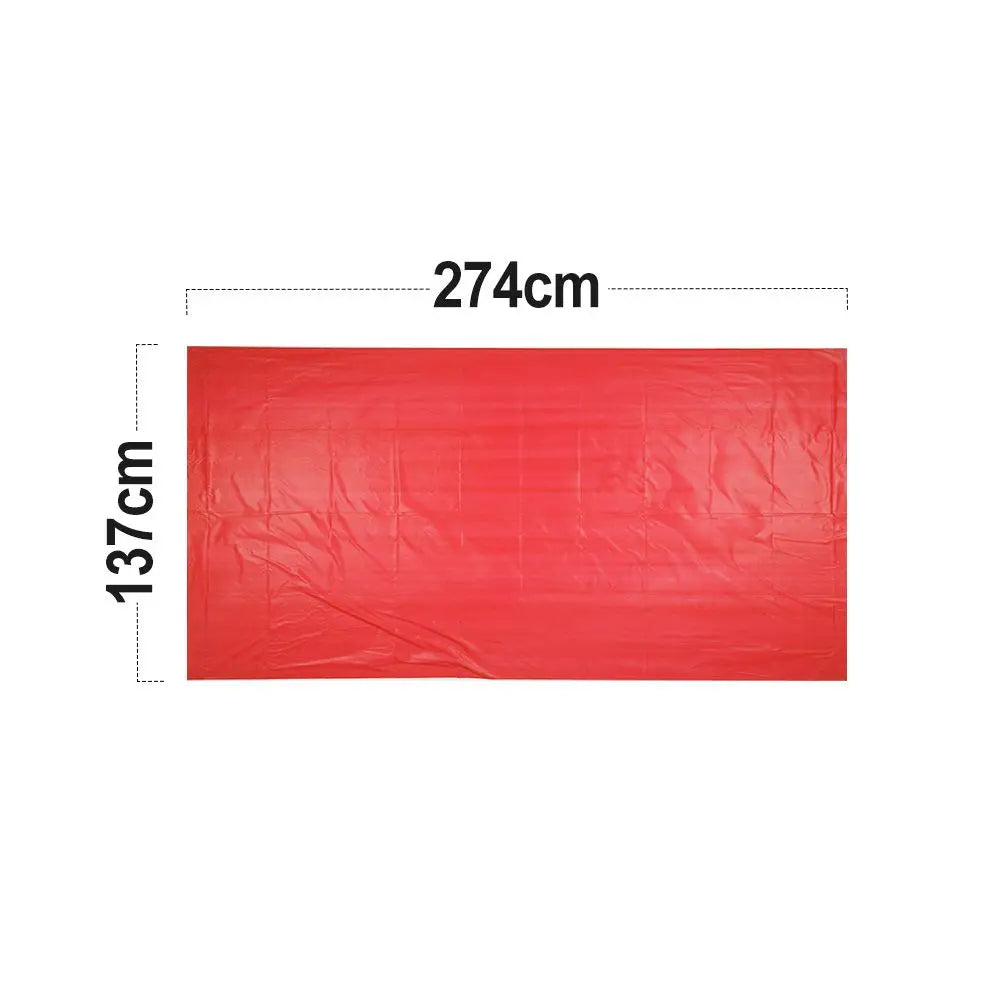 12 Pack Tablecloth Plastic - Rectangle Doba