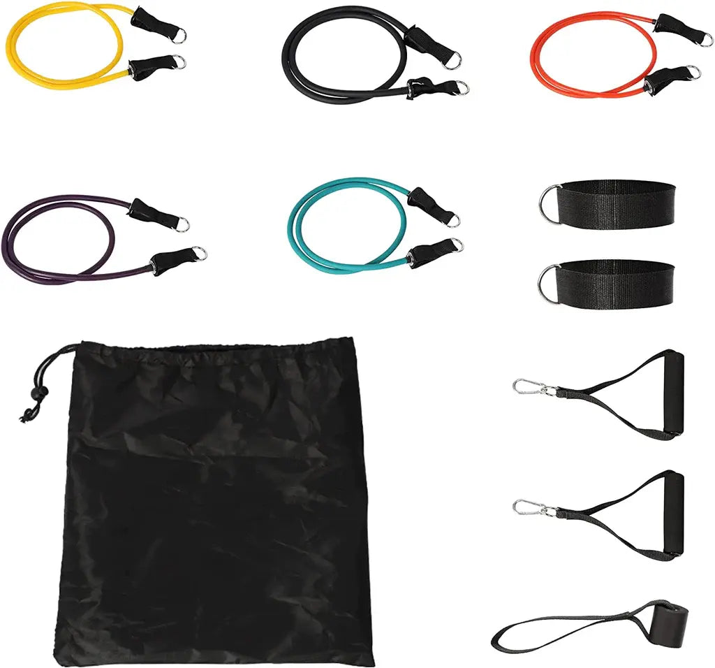 11 Pack Resistance Bands Set with Door Anchor Boson Shop