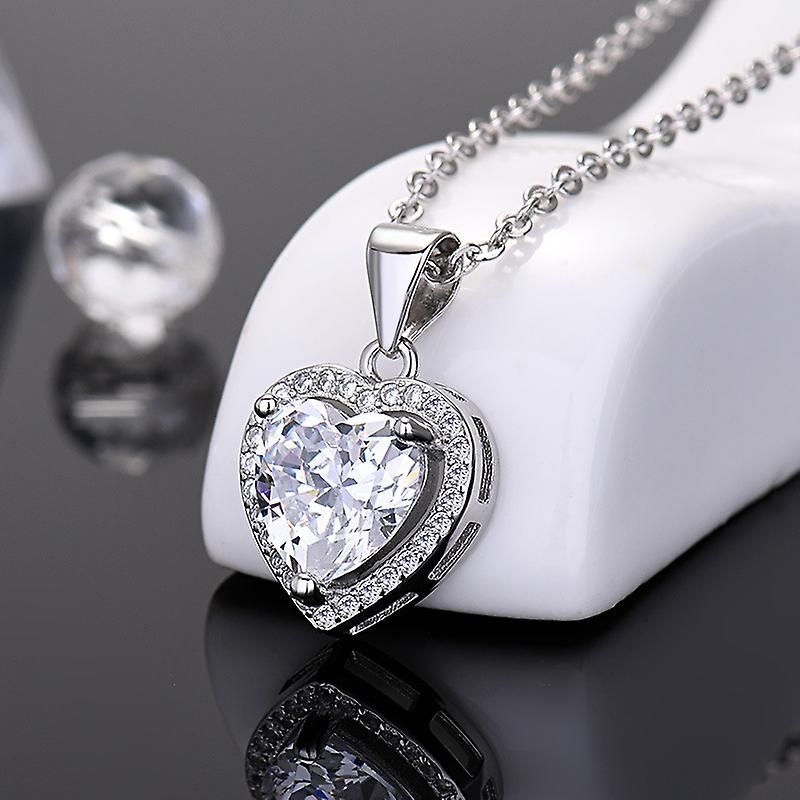 Heart Pendant Necklaces For Couple Love Heart Pendant Birthday Anniversary Jewelry Gift