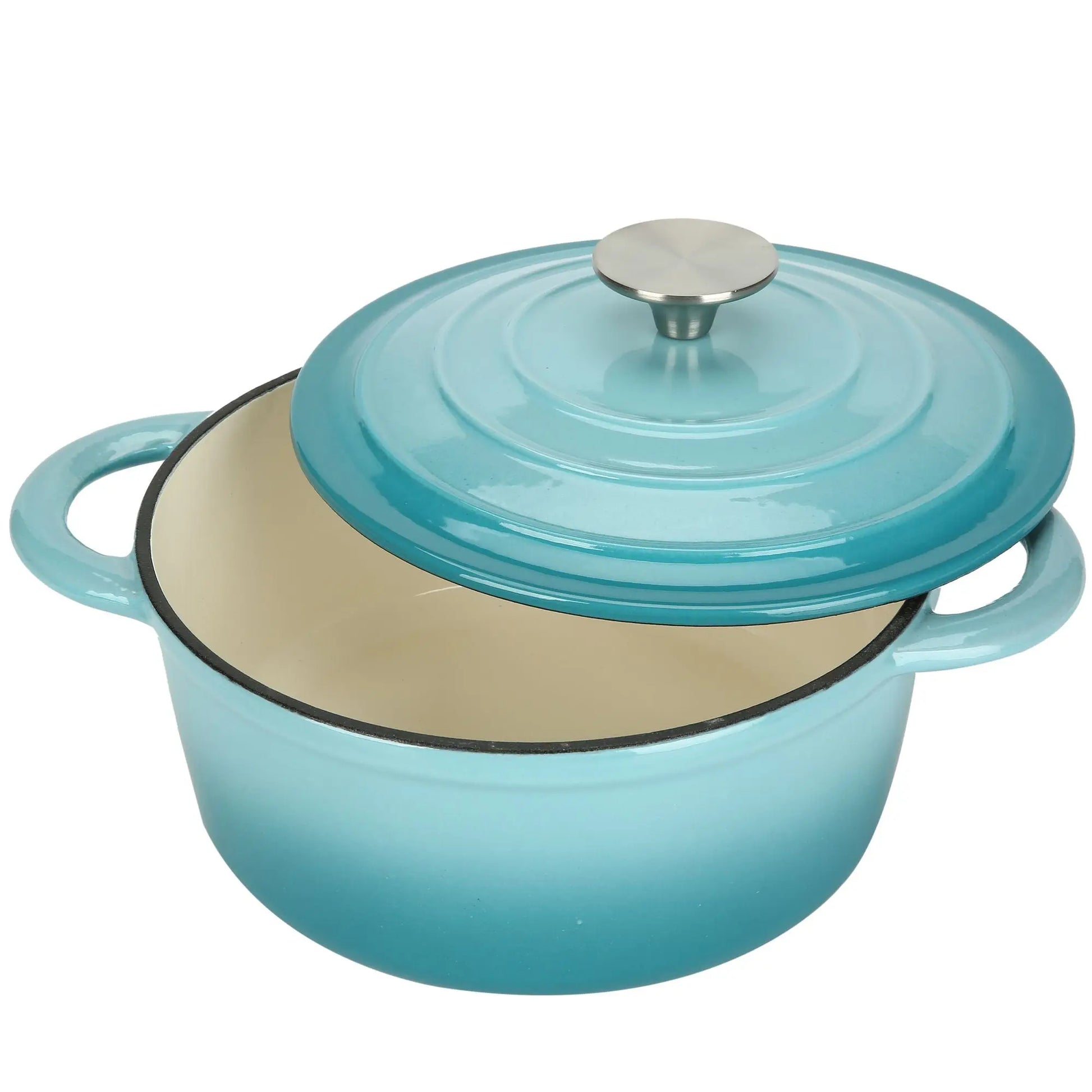 COOKWIN Enameled Cast Iron Dutch Oven with Self Basting Lid;  Enamel Coated Cookware Pot 3QT - Gee-Commerce, LLC