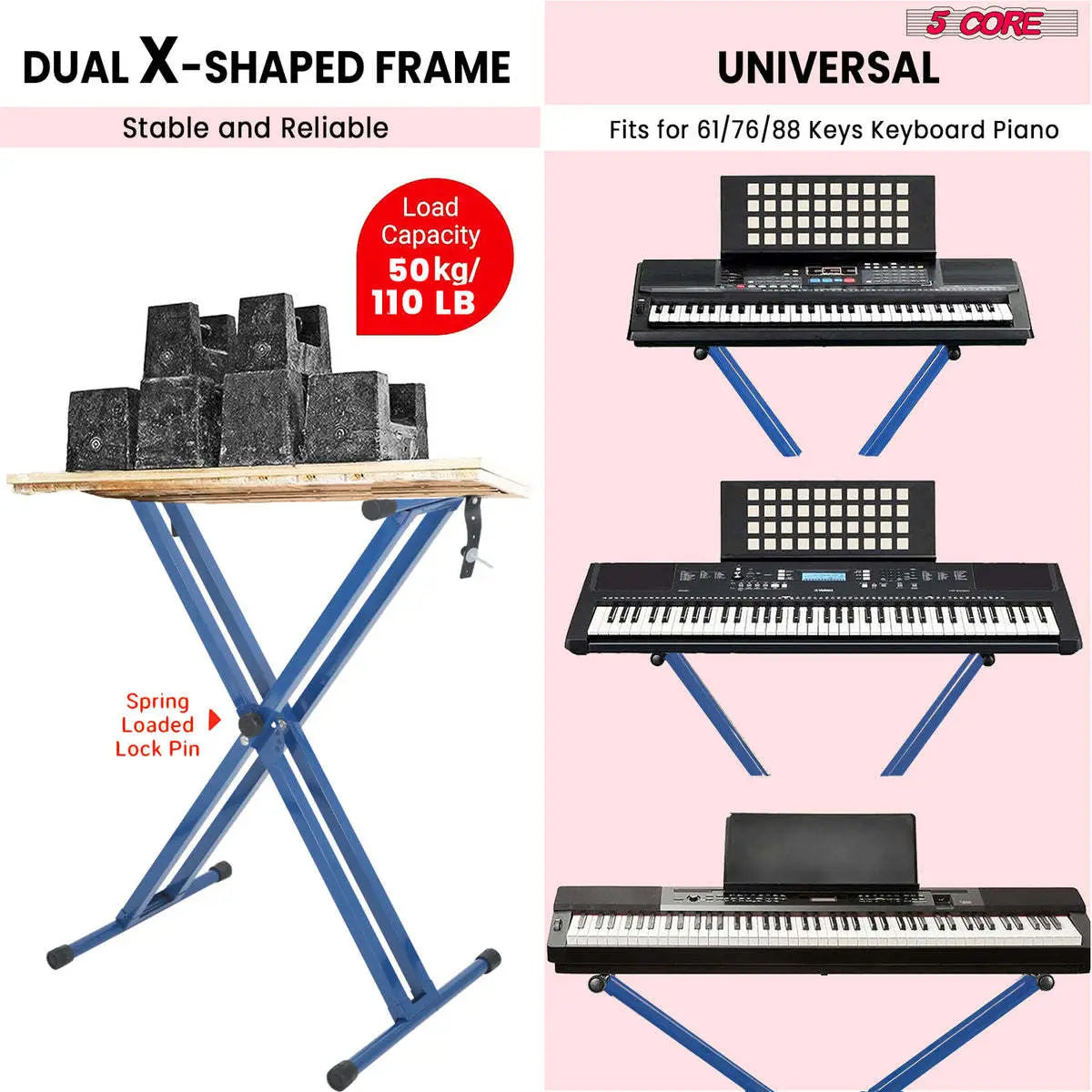 5 CORE Piano Keyboard Stand 5 Core