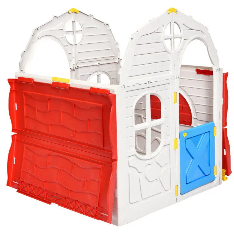 Kids Cottage Playhouse Foldable Plastic Indoor Outdoor Toy Hooya Imp. & Exp.