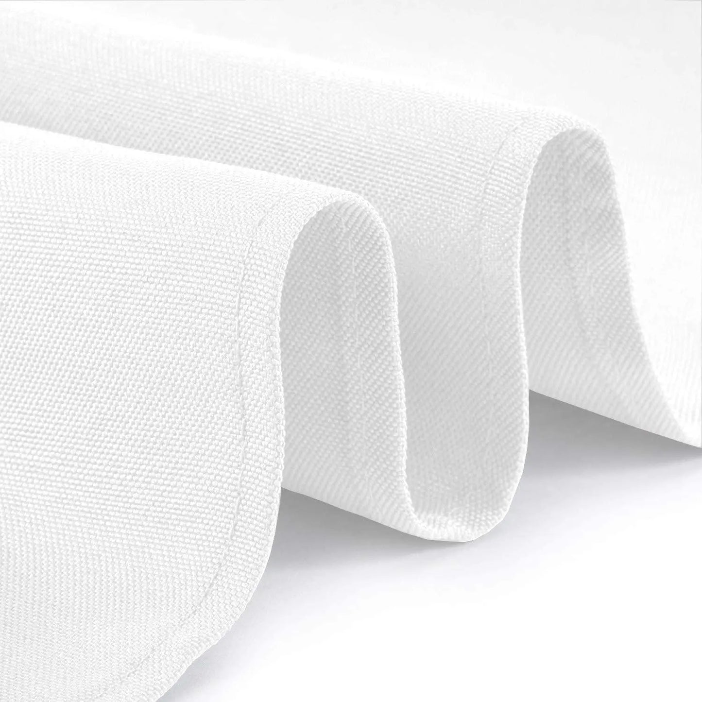 2 Pack Classic White Tablecloth 90x156 inch for 8 Foot Rectangle Tables White Classic