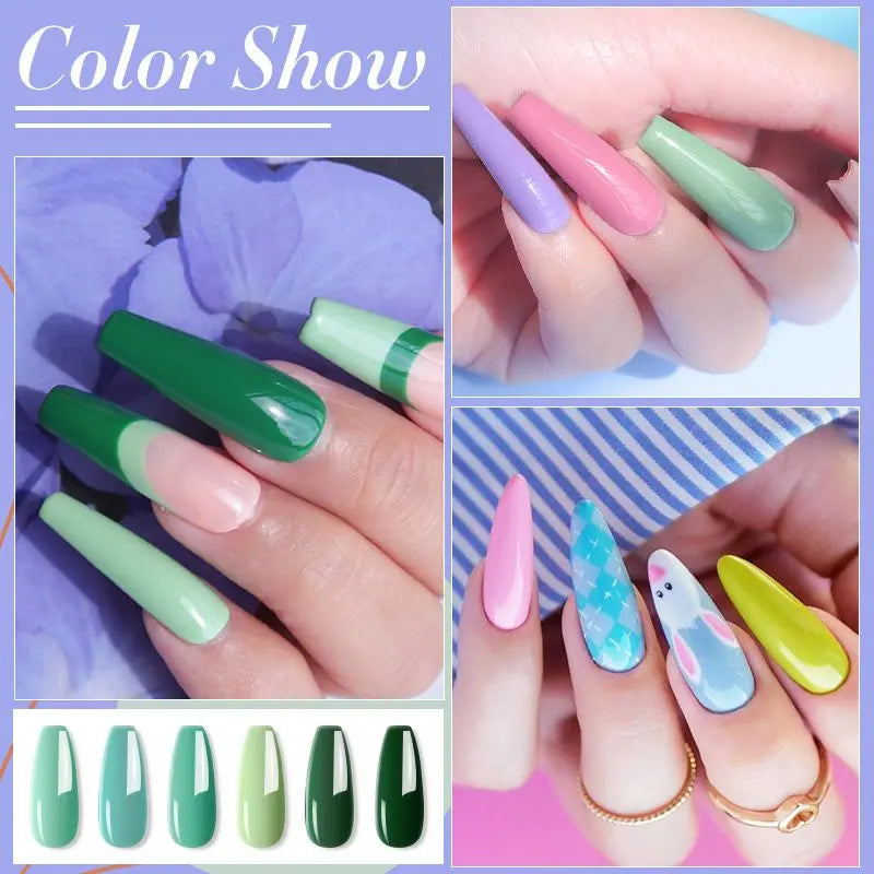 Fingernail Gel Polish Products Set Manicure Cuticle Pusher Tips Finger Extend Mold Glue Poly Nail Accessories Art Brush Tool Kit Doba