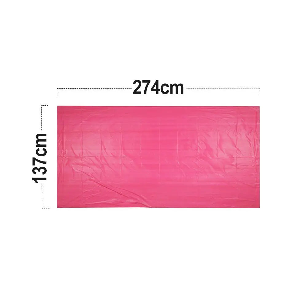 12 Pack Tablecloth Plastic - Rectangle Doba