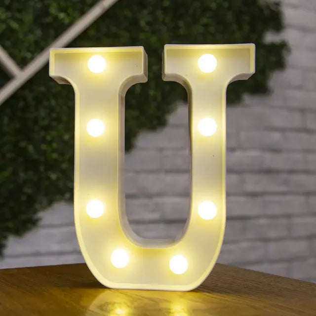 Alphabet & Number LED Light Decoration Nice Store