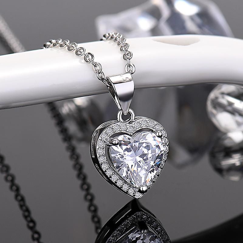 Heart Pendant Necklaces For Couple Love Heart Pendant Birthday Anniversary Jewelry Gift