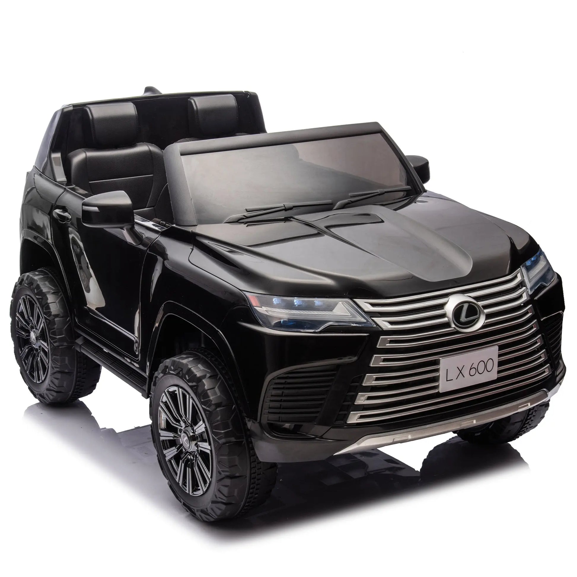 Licensed LEXUS LX600 24V Two-seater XXL Kids Ride On Car W/Parents Control,Seat width 20 inches,2WD,Four-wheel suspension,Bluetooth,MP3,Music,Power display,Speeds 1.86-3.11MPH For Kids. FX070