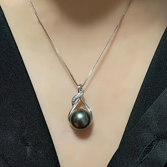 "Gifts for Women Wife-Tahitian-Black-Pearl-Necklace-Gift for  Wife Wedding Birthday Anniversary Jewelry-Mom Girlfriend Her  Mothers Day Gifts for Mom Women Valentines Day Christmas Day Gifts" Doba