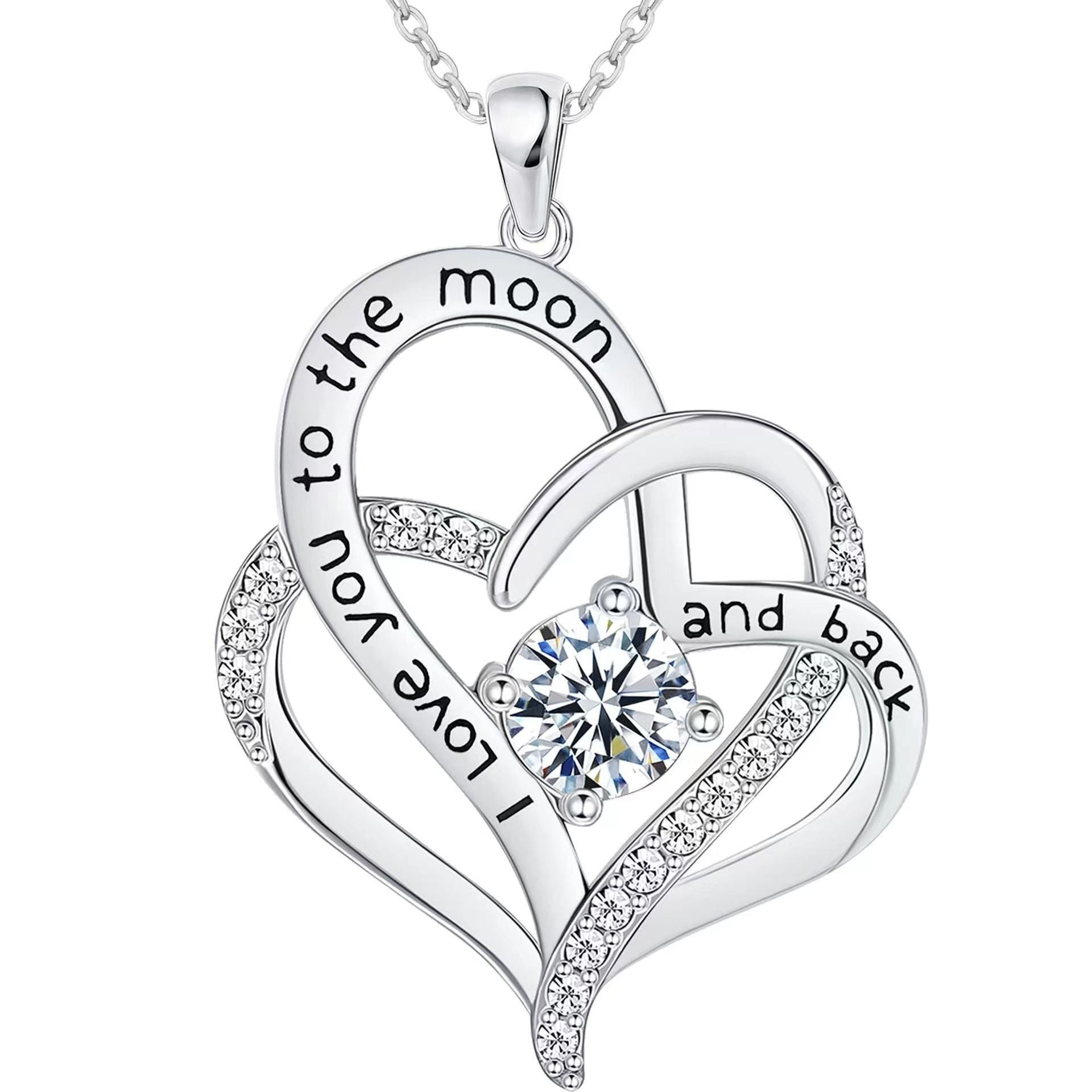 Forever Love Heart Pendant Necklaces for Women ;  Birthday Mother's Day Gift - Gee-Commerce, LLC