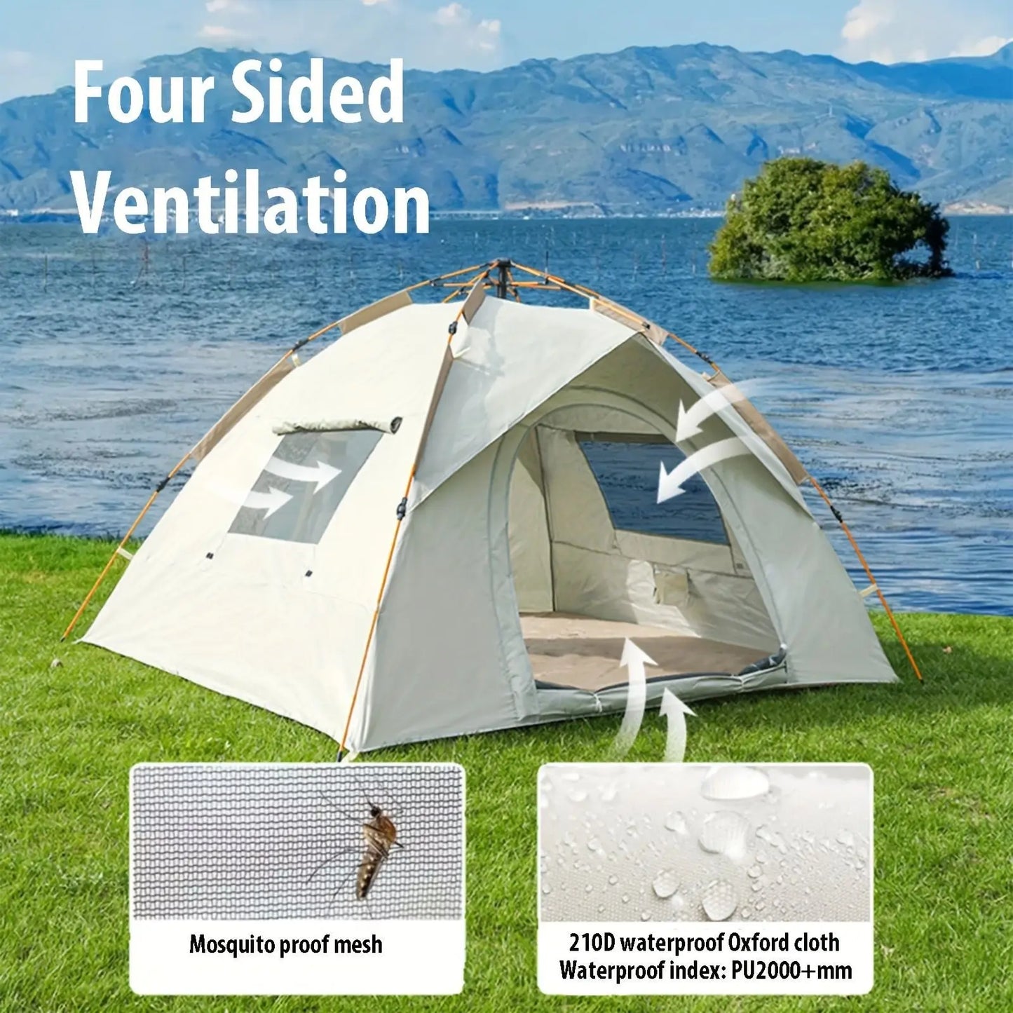 All-season portable folding camping tent - Gee-Commerce, LLC