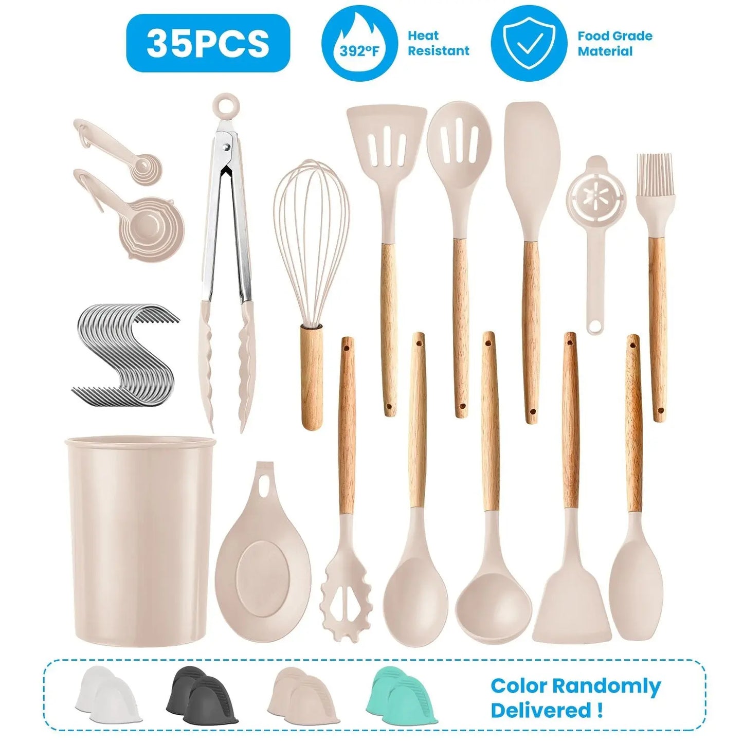 35Pcs Kitchen Cooking Utensils Set Doba