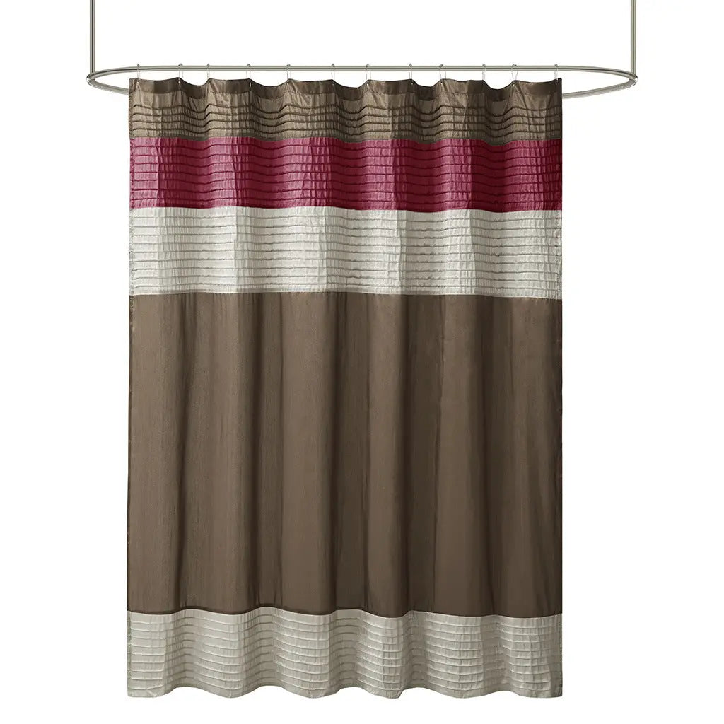 Faux Silk Shower Curtain Doba