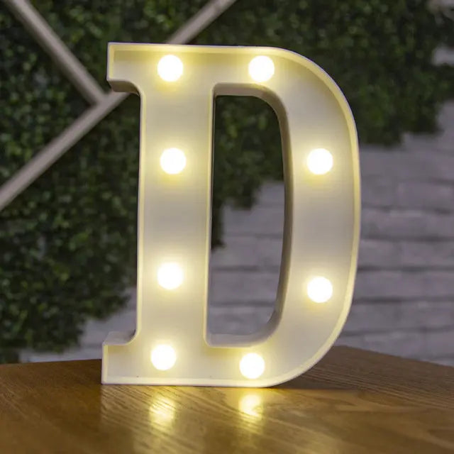 Alphabet & Number LED Light Decoration Nice Store