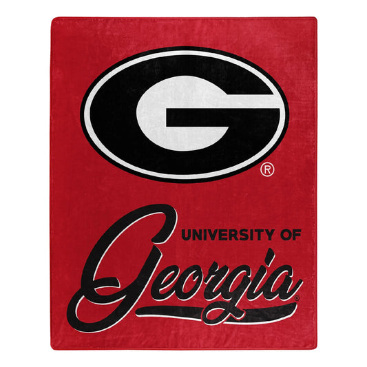 Georgia OFFICIAL NCAA "Signature" Raschel Throw Blanket The Northwest Company