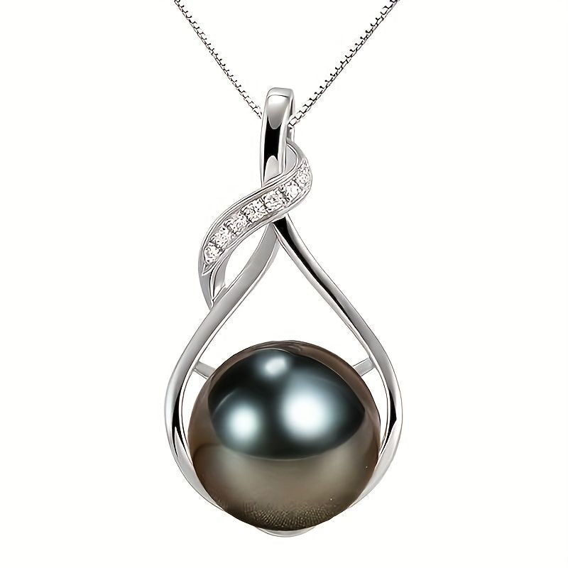 "Gifts for Women Wife-Tahitian-Black-Pearl-Necklace-Gift for  Wife Wedding Birthday Anniversary Jewelry-Mom Girlfriend Her  Mothers Day Gifts for Mom Women Valentines Day Christmas Day Gifts" Doba