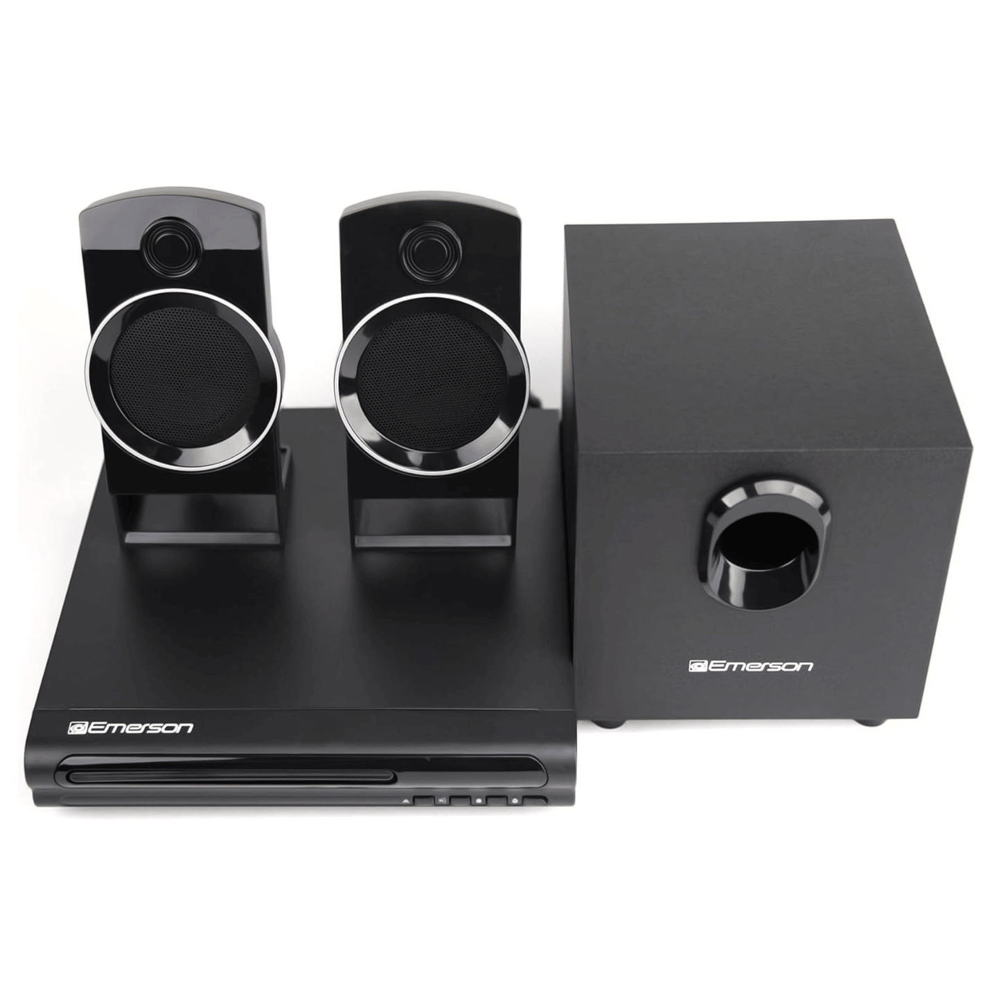 Emerson Speaker Surround Sound System & 2.1 Channel Home Theater DVD Player Doba