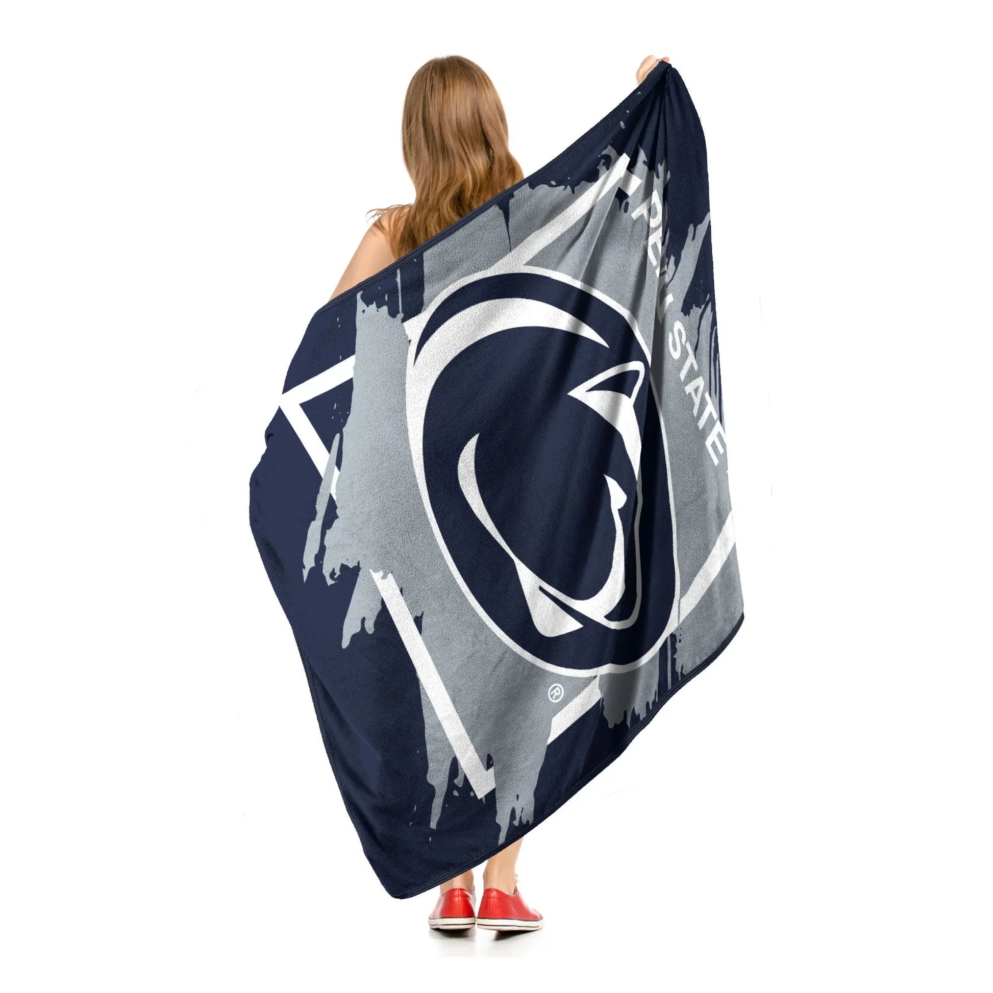 PENN STATE OFFICIAL NCAA "Halftone" Micro Raschel Throw Blanket; 46" x 60" The Northwest Company