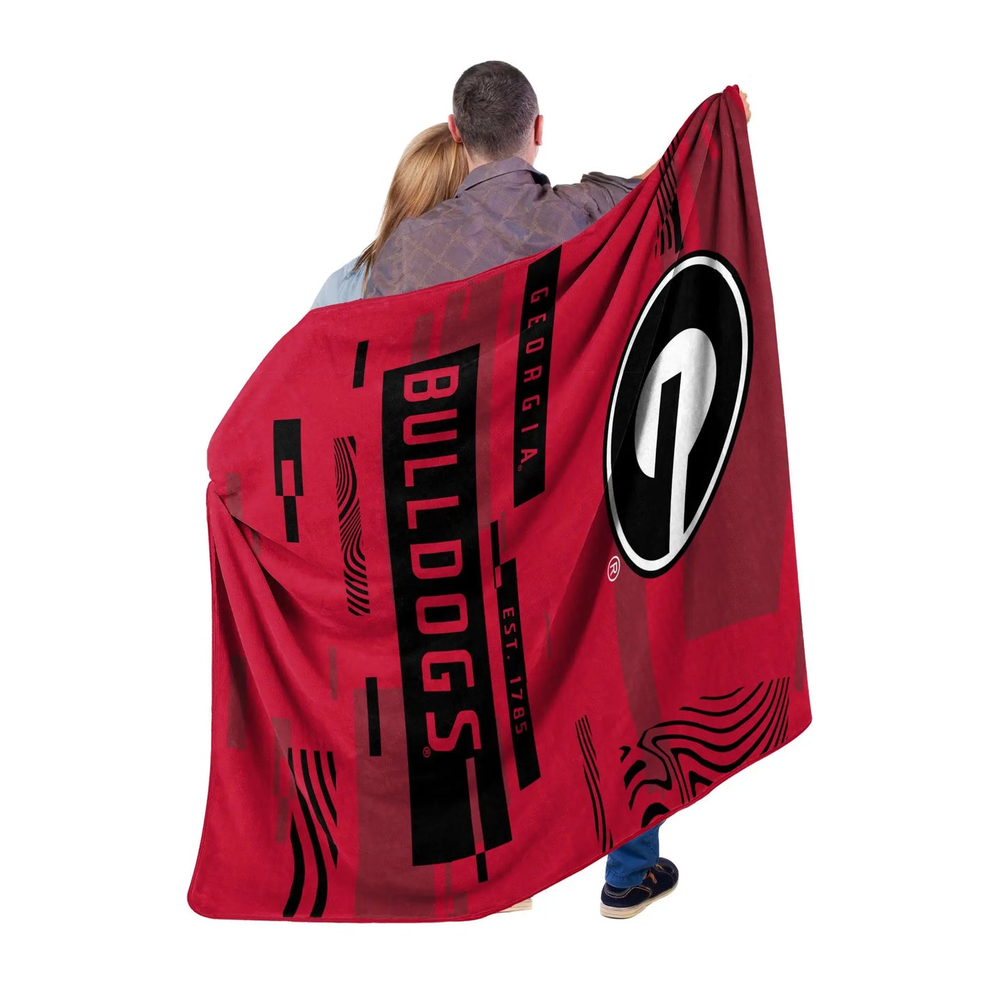 GEORGIA OFFICIAL NCAA "Digitize" Raschel Throw Blanket; 60" x 80" The Northwest Company