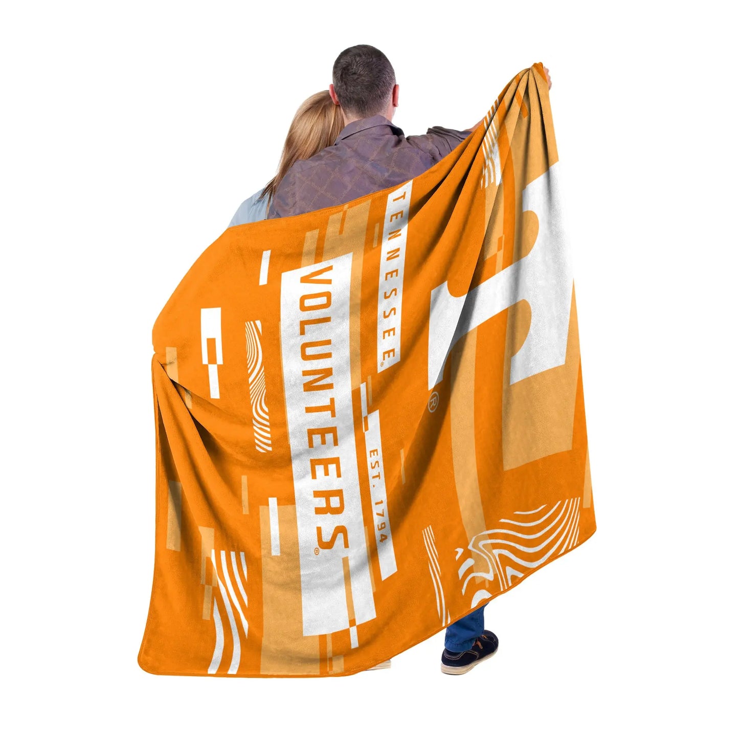 TENNESSEE OFFICIAL NCAA "Digitize" Raschel Throw Blanket; 60" x 80" Doba